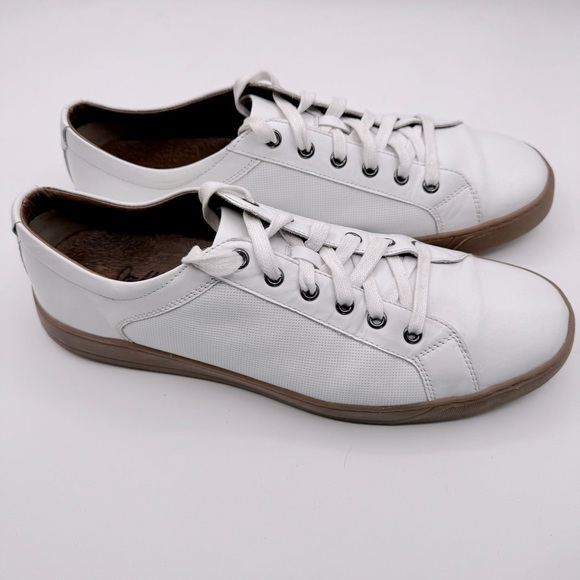 Johnston & Murphy Est 1859 Mens White Leather Round Toe Lace Up Sneakers Sz 10.5 - Picture 6 of 10